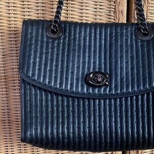 Coach Parker Black Quilted Shoulder Bag